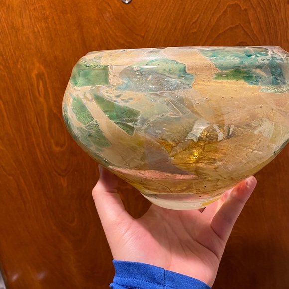 Suzi Perret Art Abstract Art Glass Bowl By Suzy Perret Poshmark
